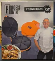 Robert Irvine 8 Inch Quesadilla (6 section) Maker (900 Watts) BRAND NEW