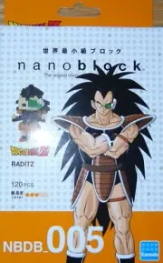 Raditz DragonBall Z Nanoblock Micro Sized Building Block Construction Toy Kit