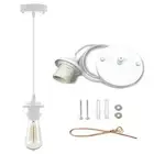 Industrial Mini Pendant Light Kit, Edison Pendant, UL E26 Lamp Socket Vintage...
