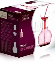 Kitchen Gizmo Wine Decanter, Aerator and Wine Glass Set100% Hand Blown Lead free