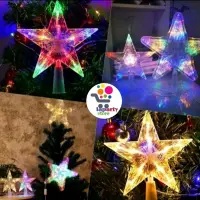 在飛比找蝦皮購物優惠-聖誕樹末端裝飾品 Led Star 聖誕樹裝飾品 15cm 