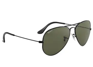 【珍愛眼鏡館】Ray Ban 雷朋 飛官款偏光太陽眼鏡 RB3025 002/58 62mm大版 黑框墨綠偏光 公司貨