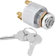 Ignition Switch Universal 12V Car Lgnition Switch 3 Position ON/Off Start Ignition W/2 Keys 19mm for Motorcycle Ignition Lock Tractor Ignition Motorcycle Ignition Switch Lock