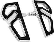 HDBUBALUS Motorcycle Rider Footboard Floorboard Fit For Harley Touring Road King Electra Glide Street Glide Road Glide 2000-2023 Trike 2009-2013 Softail FL 2000-2017 Switchback FLD 2012-2016 Chrome