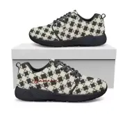 B&W Checkerboard Athletic Sneakers