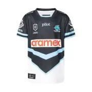 Cronulla Sharks NRL 2025 Away Jersey Toddlers Infants Set Sizes 0-6!