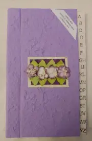 Vintage Address Book Made With Handmade Paper.