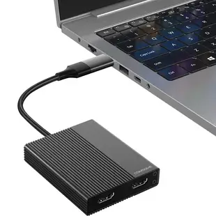 Comsome HDMI 4K 外接式顯示卡 MacBook 雙顯示器 USB 多集線器 CT-21P