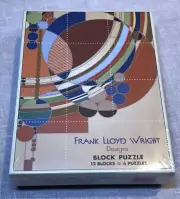 Pomegranate Kids FRANK LLOYD WRIGHT 12 Blocks / 6 Cube Design Puzzles