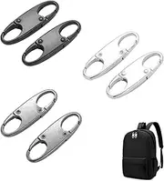 [Bansusu] 6 Pcs Zip Lock Small Zipper Pull Locks Mini Snap S Anti Theft Can Make Backpack Lock for Backpacks Camping Fishing Traveling Outdoor Sports