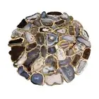 Wild Agate Coffee Table, Agate Side Table, Live Edge Table, Corner Table Decor