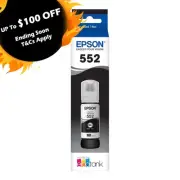 Genuine EPSON T552BK BLACK Ink Bottle for EcoTank ET8500/ET8550 Printer T06V192