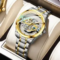 在飛比找樂天市場購物網優惠-手錶 男錶 男士手錶 新款全自動機械錶鏤空手錶男士防水夜光精
