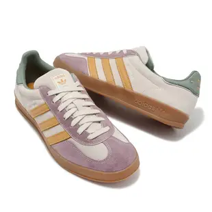 adidas 休閒鞋 Gazelle 米白 粉紅 橘 綠 麂皮 復古 德訓鞋 三葉草 男鞋 【ACS】 ID1007