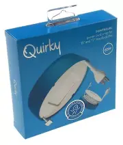 Quirky Powercurl Power Cord Wrap Teal Macbook Air Tangle Free Neat Portable