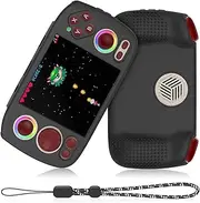Silicone Case for RG Cube, Anti-Slip, Shock Proof, Soft Protective Case for Anbernic RG Cube Handheld Game Console with Lanyard - Black