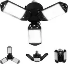LED Garage Light, 80W 8000 Lumen Ceiling Lights with 3 Adjustable Panels, 6500K