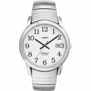 Men's Silver Tone Timex Watch with Date, Indiglo Light