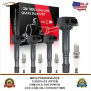 4 Ignition Coils & Iridium Spark Plugs Kit For Honda Pilot 2003-2008 3.5L V6 (for: Honda)