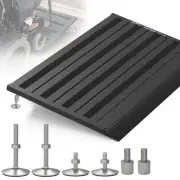 Threshold Ramp for Doorways, Adjustable Height 2.6"-6" Aluminum Wheelchair Ra...