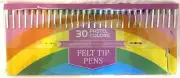 Lelix 30 Colors Felt Tip Pens Medium Point Pastel Colors (Damaged Package)