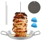 Vertical Barbecue Stand Stainless Steel BBQ Vertical Skewer with 3 ➰