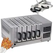 3/5/7 Layer Electric Drawer Barbecue Grill, Barbecue Meat Skewers Machine with Digital Temperature Control, Stainless Steel Barbecue with Top Viewing Window, for Outdoor Kitchen, BBQ, Party 5 Layer
