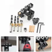 3 in 1 Dowelling Jig and Wood Hole Drilling Guide Precision Drill Guide Cam Jig