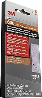 3M 03215 Clean Sand Performance Sandpaper, 600 grit