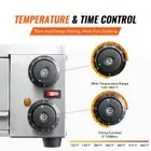 Electric Countertop Pizza Oven, 0.3m, 1500W, Adjustable Temp & Timer Control