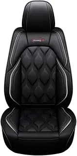 QIOZO Suitable for car seat Cover Volkswagen AMAROK Jetta, Santana Variant Lamando Lavida Vista Auto Parts/Waterproof/Sports Leather/Black