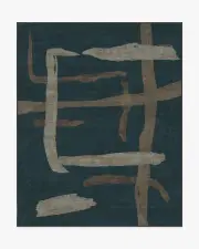 245' x 305' | Machine Washable Runner Rug | Kid & Pet Friendly | Indoor Rug | Architectural Digest Lydos Shadow & Bronze Rug | Ruggable