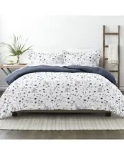 Home Collection Down Alt Forget Me Not Reversible Comforter Set