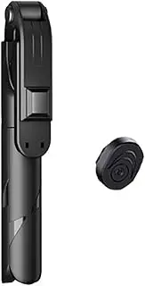 Labymos 2021 Fashion BT Wireless Selfie Tr Extendable Selfie Stick Aluminium Alloy 360° Rotation Phone Stand Holder Remote Control Shutter for Smartphones Camera