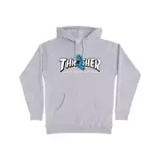 Thrasher Screaming Logo Hoodie Mens in Grey Heather - Size -