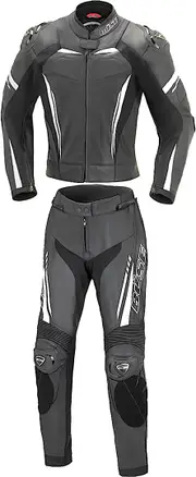 Büse Imola Two Piece Ladies Motorcycle Leather Suit, black-white, Size 40 for Women Black White