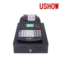 在飛比找Yahoo奇摩購物中心優惠-Ushow UM-88 電子發票/收據兩用收銀機 (含錢櫃)