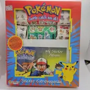 Pokemon Sticker Extravaganza Rare Collectible 1999 Boxed Set Stickers
