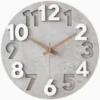 §BOMU-TECH∞BOMU Wall Clock, Scandinavian, Stylish, No Sound, 3D 3D Numbers, Wall