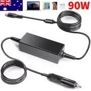 90W USB-C Type-C Car DC Laptop Charger Adapter for Dell Lenovo MacBook Notebook