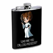 Princess Galaxy Em1 Flask 8oz Stainless Steel Hip Drinking Whiskey