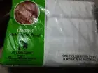 Vintage NEW Dantrel Dan River Double Fitted Sheet Full No Iron white 54x76 NOS