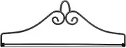 Anley Wrought Iron Garden Flag Hanger - Garden Banner Holder Detached to Use - Rust Resistant & Black Matte Coating(Ideal for Flag/Banner with Width Smaller than 13")