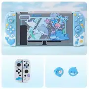 GeekShare Protective Case Joy Con Cover Set for Nintendo Switch/OLED Shark Party