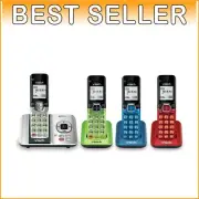 4-Handset DECT 6.0 Cordless Phone System with Caller ID and Answering Machine