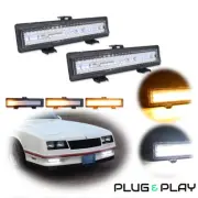 For 81-88 Chevrolet Monte Carlo SS Clear Switchback LED Parking Signal Light Set (for: Chevrolet)