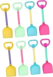 Toyvian 8Pcs Portable Beach Shovels Fun Sand for Wear Resistant and Shovels for Beach Pool and Sandbox Play
