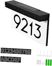 Angoily Outdoor Solar Led Light Yard Indicator House Numbers Easy to Install Waterproof