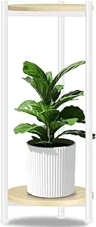 Lilybud--lily Plant Stand Indoor Outdoor, 30'' Tall Plant Stands for Indoor Plants, Heavy Duty Indoor Plant Shelf, 2 Tier Display Rack for Living Room, Balcony, Deck, White
