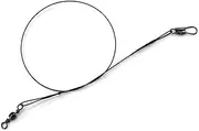 Kisangel 20-Pack Stainless Steel Fishing Wire Anti-bite Snap Swivel Saltwater/Freshwater Fishing Lure Line Random